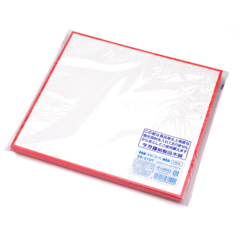 Sasagawa Takajirushi Paper, Red Frame, Heavyweight, Size 7, 26-2107
