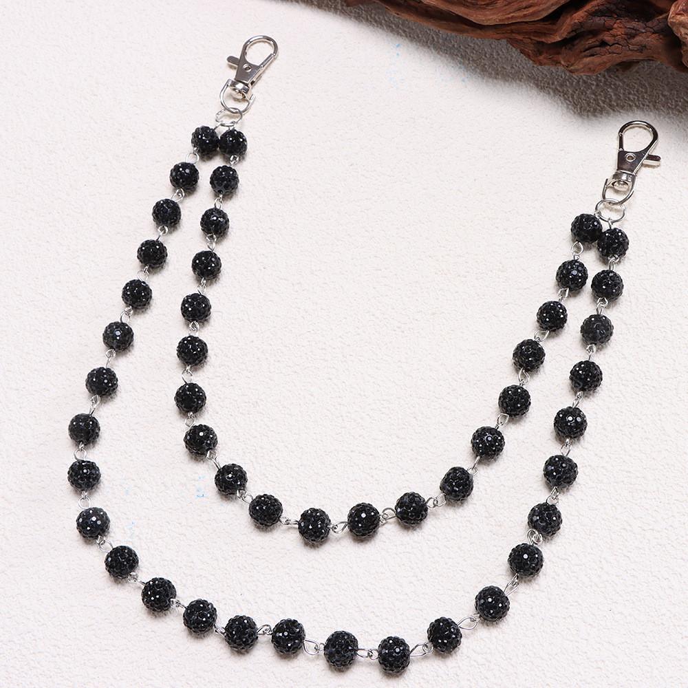 Punk Style Metal Pocket Chain With Lobster Clasp For Young Men Party Wear