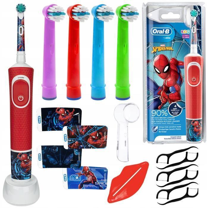 Brosse à dents électrique Oral-b SpiderMan avec accessoires