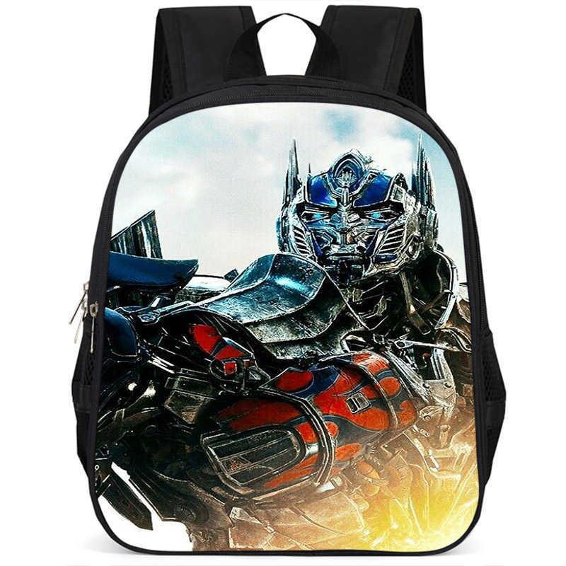 Zaino scolastico leggero in tessuto Oxford ad alta capacità da 15 pollici Transformers
