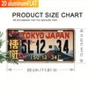 Tokio Japan Berg Fuji Kennzeichen AL Schild Vintage Langlebige Metallplakette Wanddekor Zuhause Büro Bar Man Cave Wandkunst