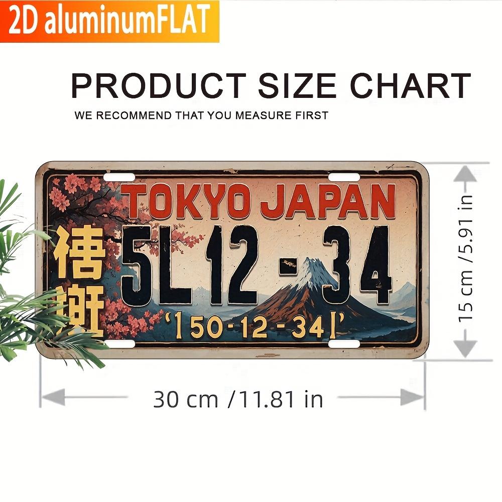 Tokio Japan Berg Fuji Kennzeichen AL Schild Vintage Langlebige Metallplakette Wanddekor Zuhause Büro Bar Man Cave Wandkunst