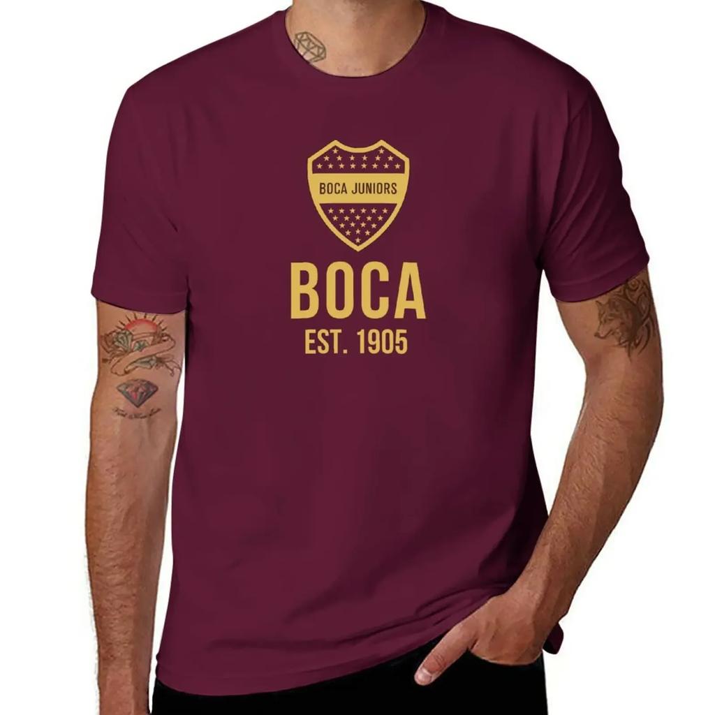 Boca Juniors Gold T-Shirt aesthetic clothes summer clothes plain black t shirts