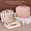 Luxury Double Layer Cosmetic Bag Zipper Portable Toiletry Bag Make Up Storage Organizer  Travel
