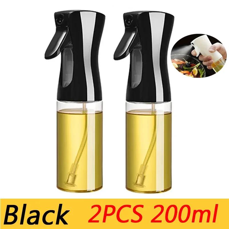 3pcs 200/300/500ml Oil Spray Bottle Kitchen Cooking Olive Oil Dispenser Camping BBQ Baking Vinegar Soy Sauce Sprayer Containers