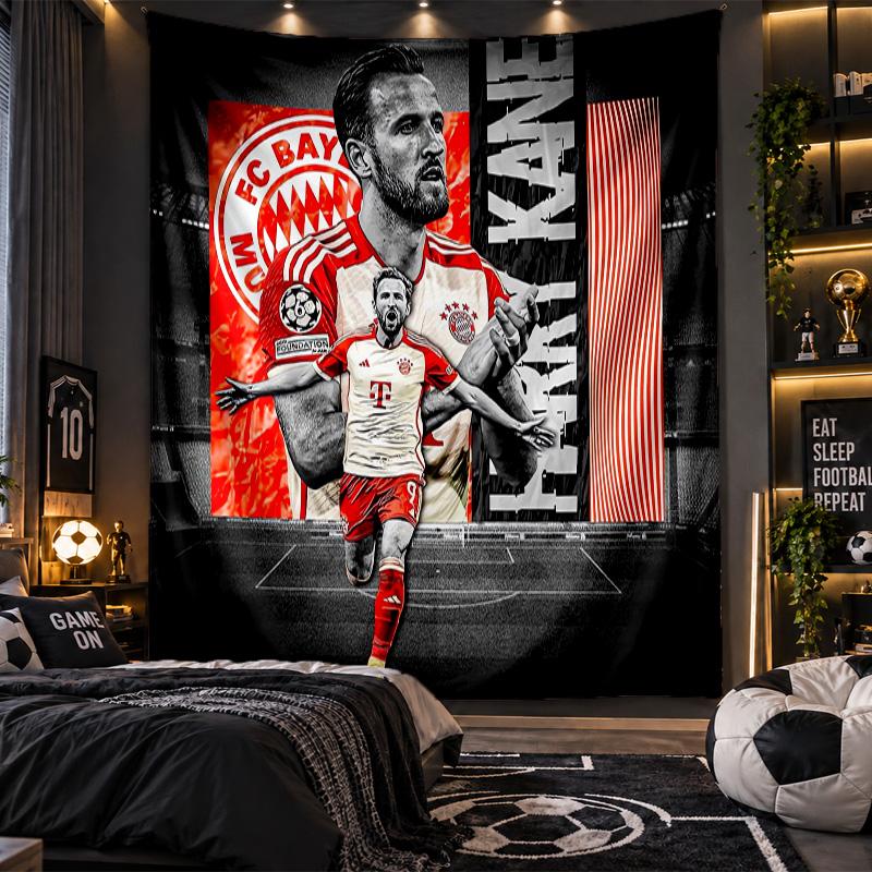 Wall Hanging Tapestry Harry Kane Print Cloth for Living Room Bedroom Home Decor