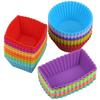 Silicone Baking Cup  Non Stick Heat Resistant Reusable Silicone Muffin Baking Cup Silicone Jelly Cake Mold 36PCS