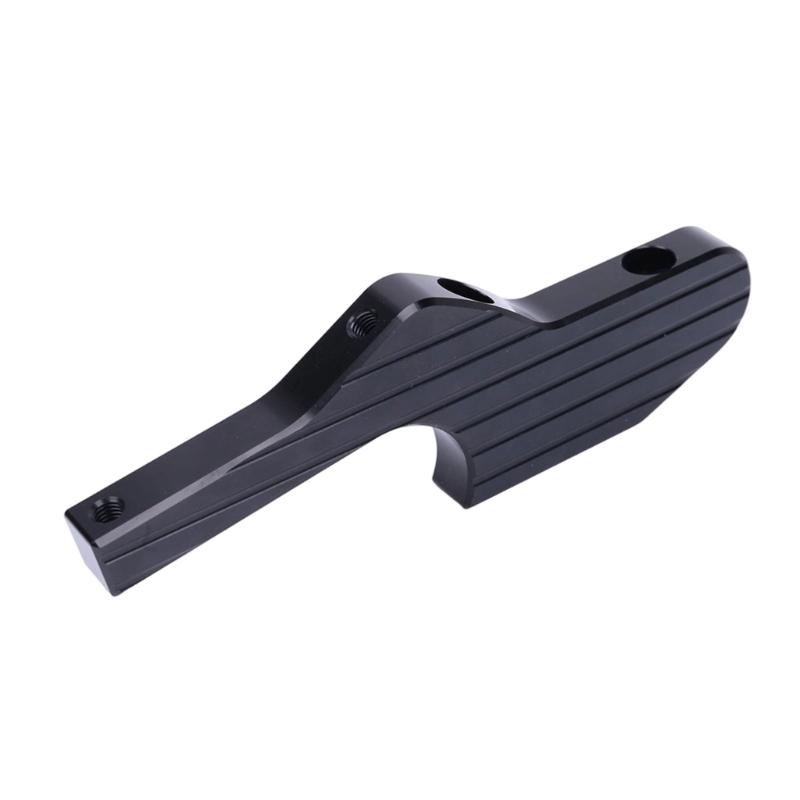 Ribbed Motorcycle Footboard Extensions for GTS300, Black Left and Right Set for Original Footrest Replacement or Modification Tasks