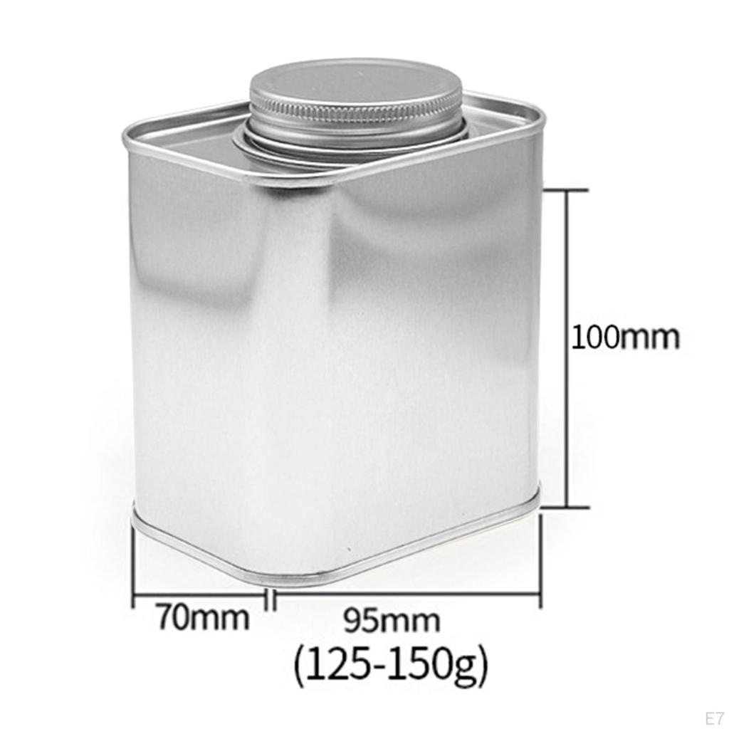 Metal Jars Tea Tin Containers Coffee Beans Portable Tinplate Cans for