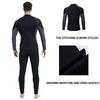 3MM Herren Neoprenanzug Tauchanzug Reißverschluss Jacke Hose Speerfischen Bademode Kajak Surfen Badeanzug