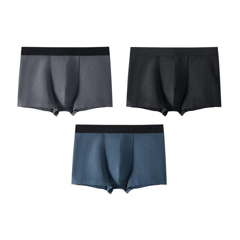 Dushiliren Men's Underwear, Spring And Summer Boxer Briefs, Breathable Shorts, 3-Pack, 4K44B5