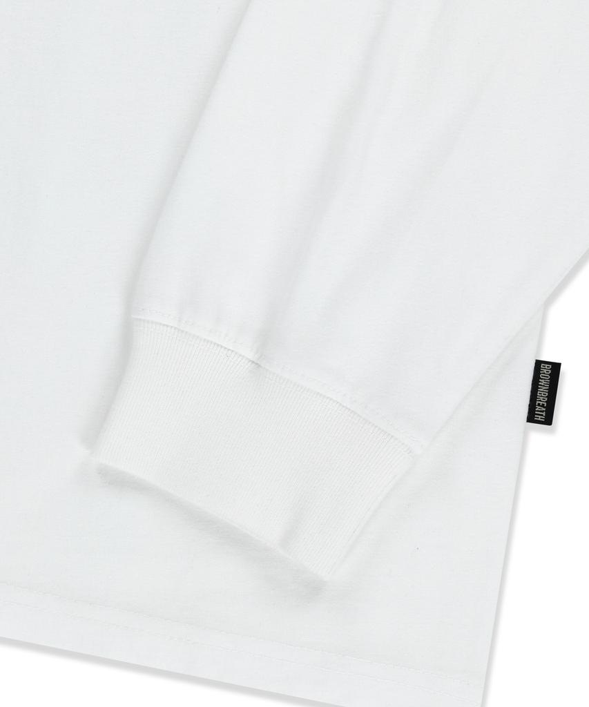 BROWNBREATH Tag Og Longsleeve - White