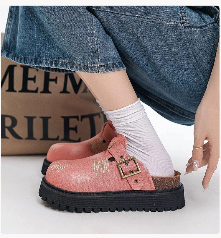 [Ziyan] Do Not Look Ugly Internet Celebrity Boken Shoes Women's 2024 Summer New Thick-soled Summer Outer Wear Bag Head Casual Slippers