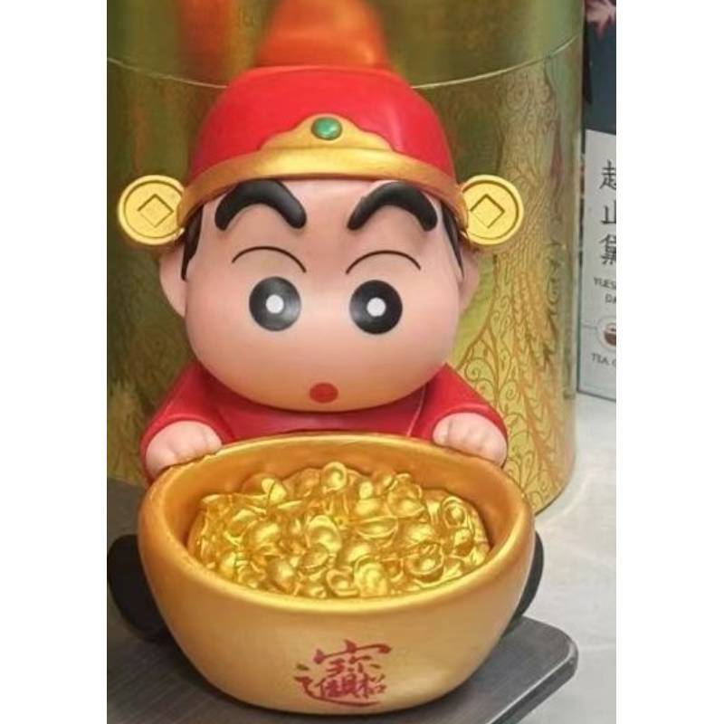 Crayon Shin Chan Pvc Car Decor With Handmade Assembly For Wealth Attracting Car Interior