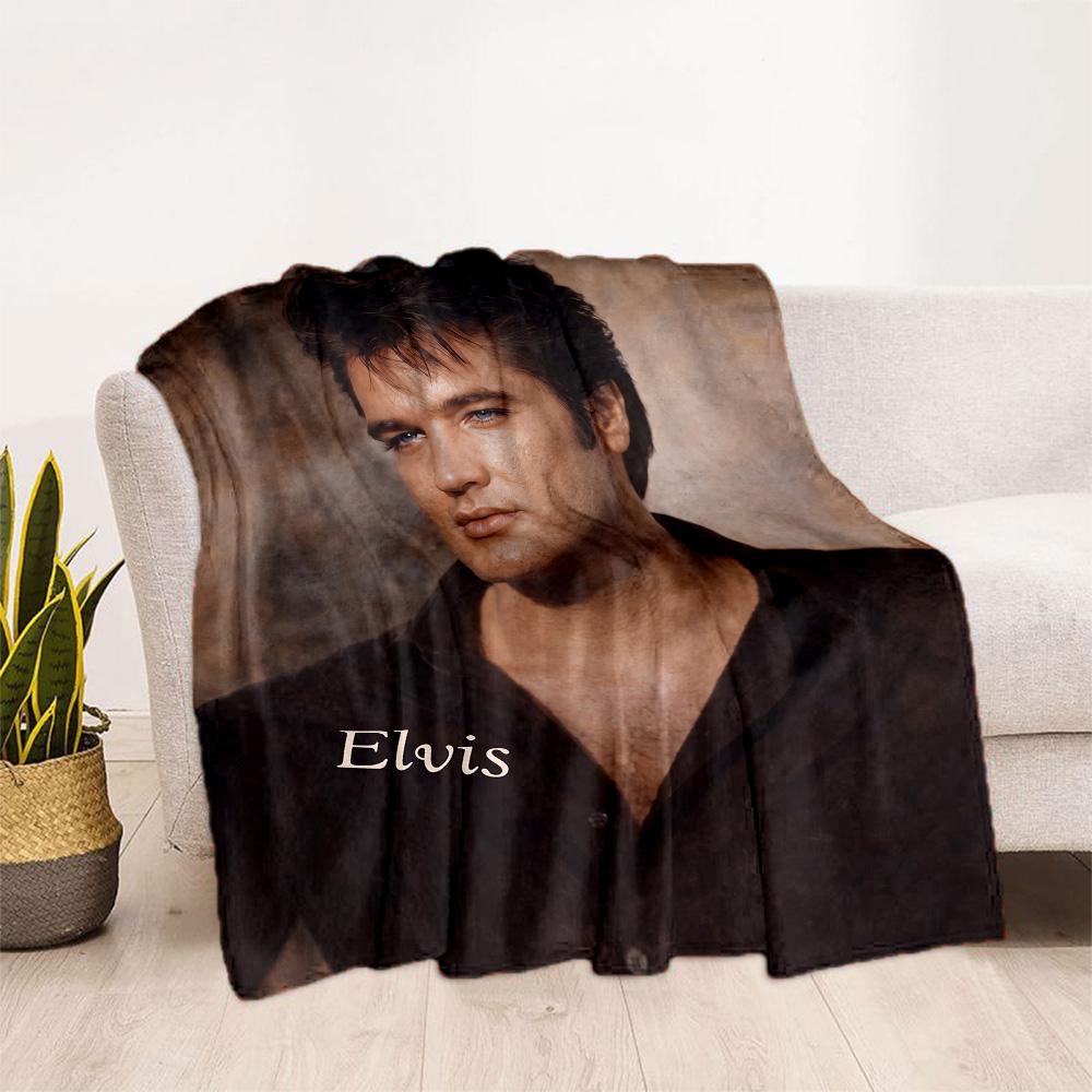 Elvis Presley: Music Legend Blanket Soft Warm Cozy Great for Couch Seaside Office Four Seasons Universal Modern Style Gifts For Family Or Friends