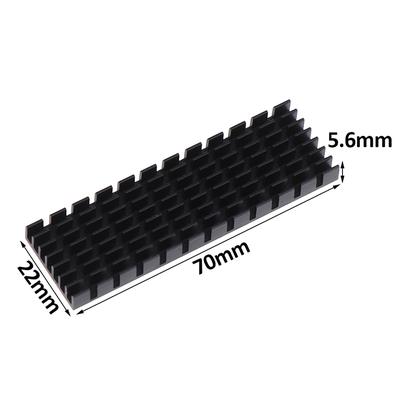 1Set M.2 Ngff Nvme 2280 Pcie Ssd Aluminum Cooling Heat Sink With Thermal Pad
