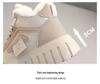 Damen Mid-Top Baumwoll-Freizeitschuhe im koreanischen Stil – Warm & Bequem für den Winter