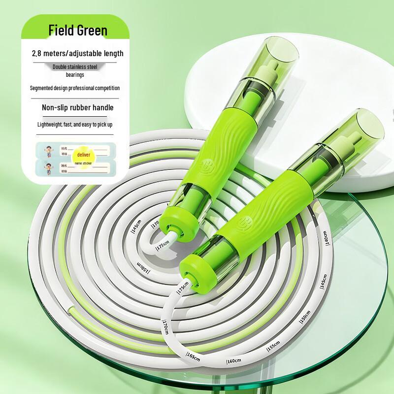 Jixiong Double Bearing Transparent Handle Skipping Rope