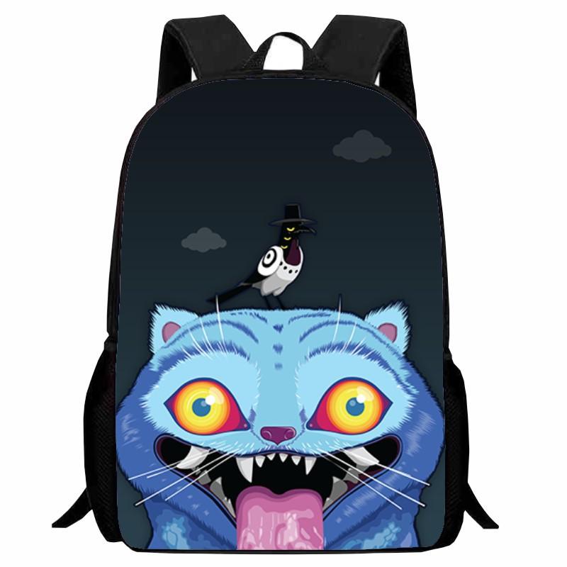 New Printed Witch Hunter K-POP Student Backpack, Elementary School Cartoon Huntrix Kpop Backpack