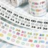 Korean Salt Style Die-Cut Tape Character MINI Daily Planner - Perfect for Journal Collage & Scrapbook