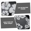 LOORGVEL Set of 3 Hibiscus Flower Stickers Car Body Vinyl