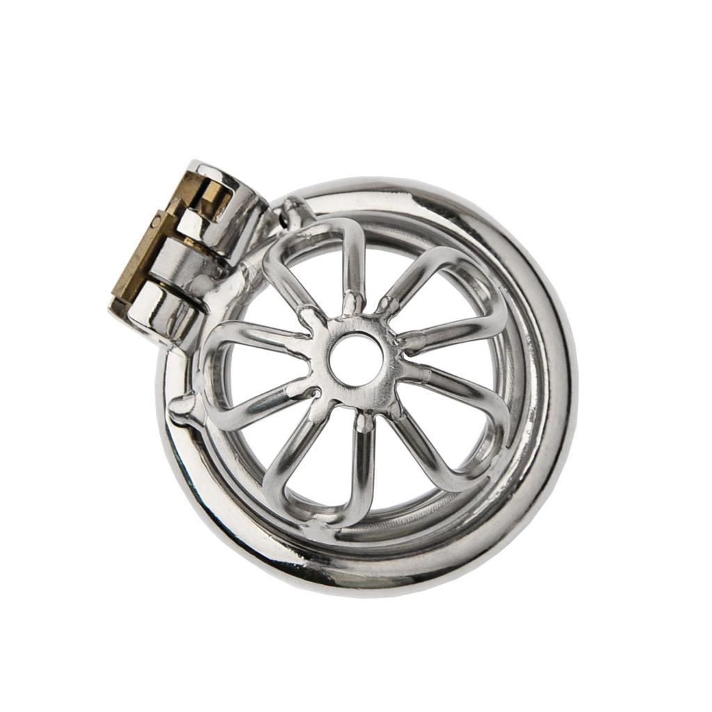 Stainless Steel Small Male Chastity Device Ergonomic Design Stealth Lock for Adults Solitary Extreme Confinement Cage