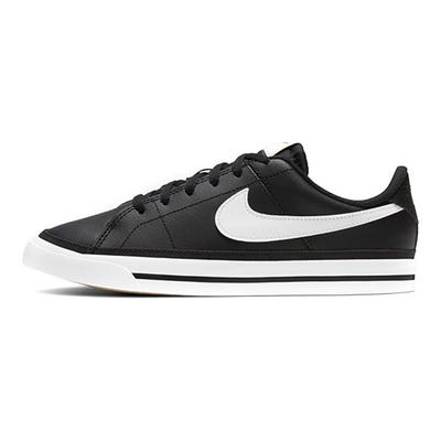 Court Legacy GS Czarne Białe Dziecięce Sneakersy Guma Jasnobrązowy DA5380-002
