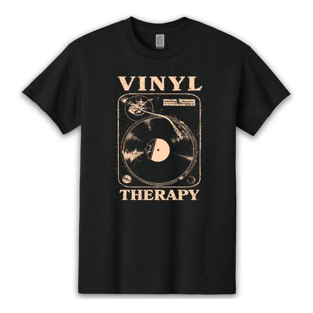 T-Shirt With Vinyl Record Player Vinyl Therapy XXL