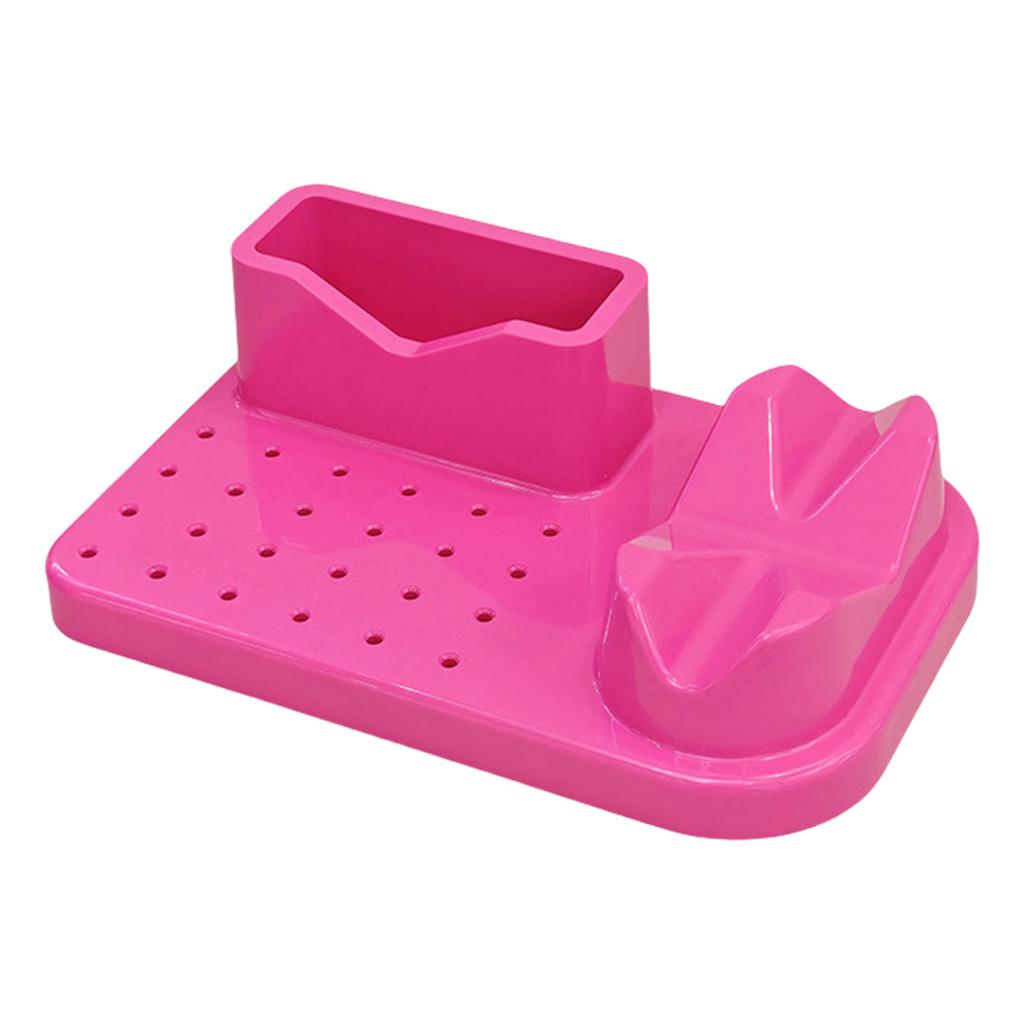 24 Holes Nail Drill Machine & Bits Storage Box Nail Drill Grinding Bit Organizer Nail Drill Tool Displayer Holder Case