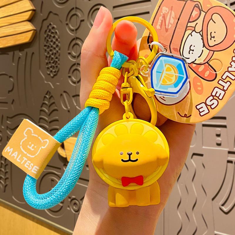 

Dog Keychain Charming With Fruit Hat Great For Birthdays Holidays And Lemon