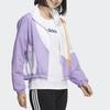 Adidas Neo Color Block Zip-Up Stand Collar Long Sleeve Jacket Women Outerwear Purple Pink HM9911