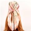 90x90cm Women Silk Scarf Small Satin Square Print Wrap Foulard Femme Handkerchief Bandana Neck Hair Skinny Tie Scarves Shawl