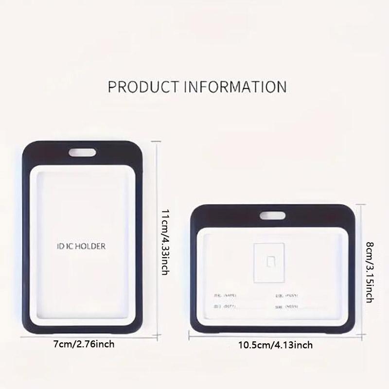 1/2PCS Card Sleeve Credit Card Badge Holder Nurse Student Name Tag Id Badge Holder Card Holder Women Men Lanyards Badge Holder