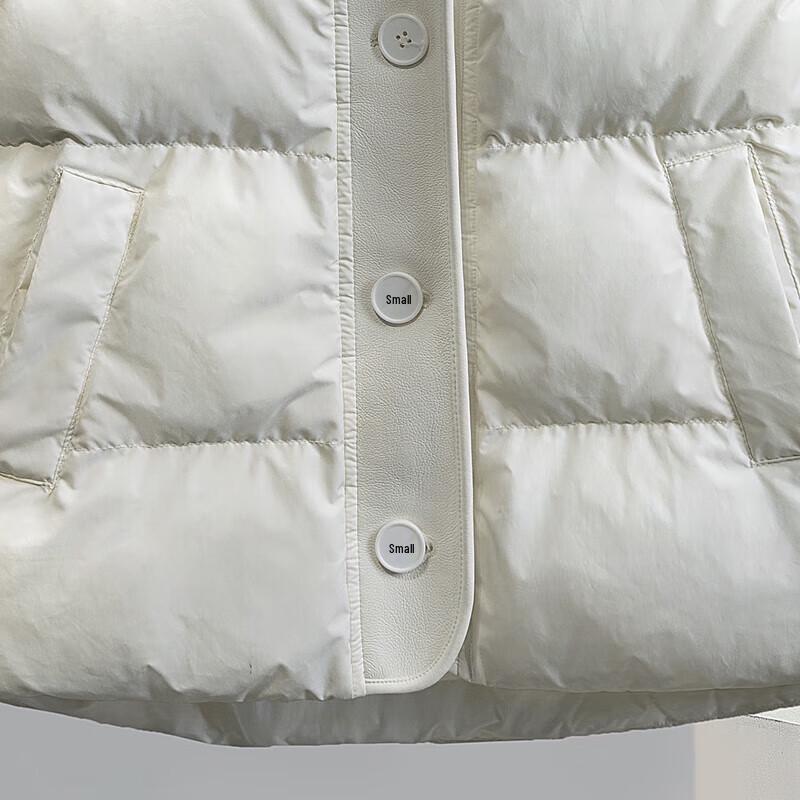 Damen Daunenweste 90% Daunen Lockerer Schnitt Revers