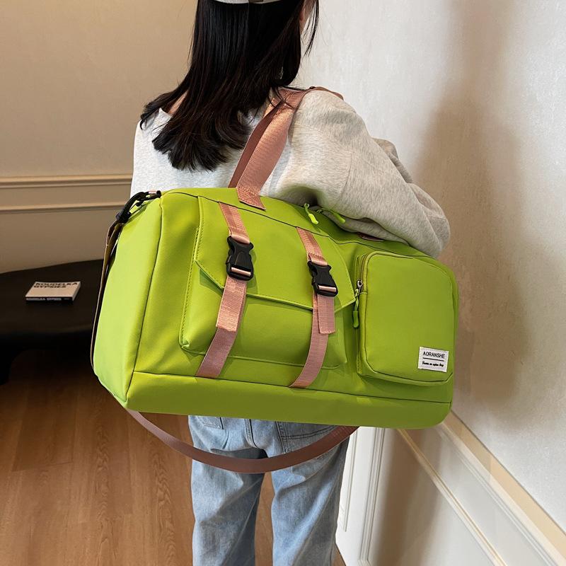 Dry and Wet Separation Outdoor Sports Fitness Bag, Large Capacity Hand-held Travel Bag, Can Be Putt Rod and Shoe Bin