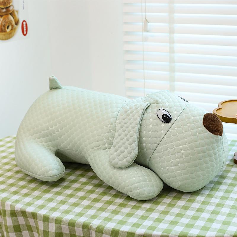 New Summer Ice Bean Fabric Girls Office Pillow Bone Sofa Cushion Lying Dog Series Dog Bone