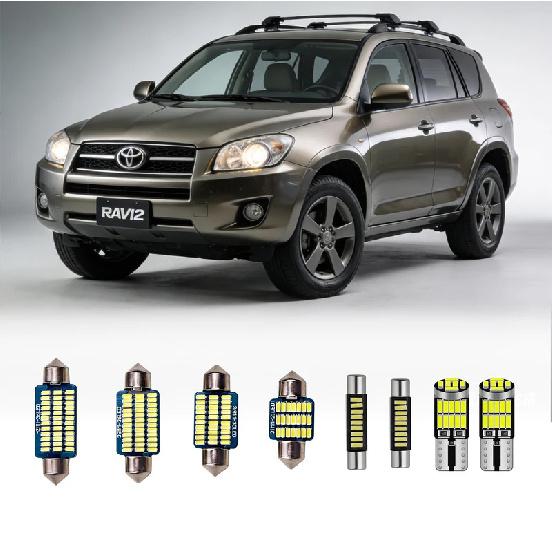 Interior LED Light Bulbs Kit Compatible with 2006-2012 Toyota RAV4 6000K White Replacement 9-Piece Set 6000K