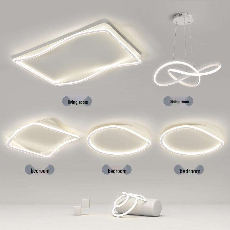 Modern Minimalist Ceiling Light Package with Smart Home Integration for Whole House