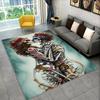 3D Creative Gothic Horror Skull Modern Area Rug,Carpet Rug for Living Room Bedroom Sofa Doormat Decor,Kitchen Non-slip Floor Mat