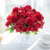 29CM Rose Chrysanthemum Silk Bouquet Artificial Flowers For Wedding Outdoor Garden Arch Home Decor Christmas Wreaths Accessories