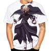 Fun fighting game creative 3D printed short sleeved T-shirt with fashionable, cool and trendy personality