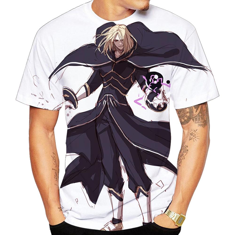 Fun fighting game creative 3D printed short sleeved T-shirt with fashionable, cool and trendy personality