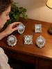 5pcs Vintage Mini Picture Frames Small Vintage Resin Photography Decor Picture Jewelry Display Table Frame for Photography
