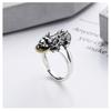 Adjustable Open Ring With Pixiu Charm Plated Copper Unisex Vintage Style Statement Finger Men Women