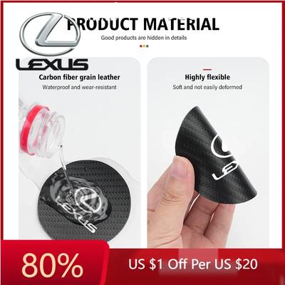 2026 Hot Interior Stickers For CT ES GS NX IS250 CT200h IS300h ES300h ERX400h NX300h 2Pcs Carbon Fiber Car Water Slot Non-