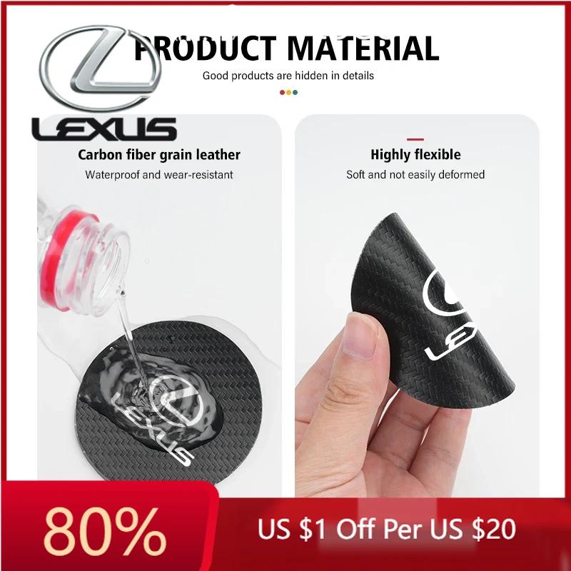 EAV3 2026 Hot Interior Stickers For Lexus CT ES GS NX IS250 CT200h IS300h ES300h ERX400h NX300h 2Pcs Carbon Fiber Car Water Slot Non-