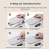 4-speed Temp Wireless Heating Food Container Cordless & Water-free Electric Lunch Box  Travel Meals