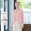 Muzi Damen Wollmischung Cardigan & Stricktop Set