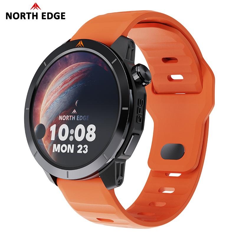 NORTH EDGE X-TREK 2 GPS Track Smart Sports Watch 1.43 Amoled Screen Waterproof Watch Altitude Compass Health Monitoring Clock