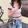 New bag silk scarf strap printed small square bag versatile single shoulder crossbody portable women's bag